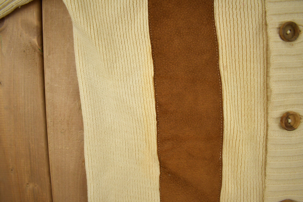 Vintage 1990s Tricots St. Raphael's Pure Wool Knit Sweater  Vintage 90s Knit  Button Up