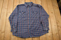 Vintage 1990s Berne Apparel Blue Plaid Flannel Button Up Shirt Vintage Flannel
