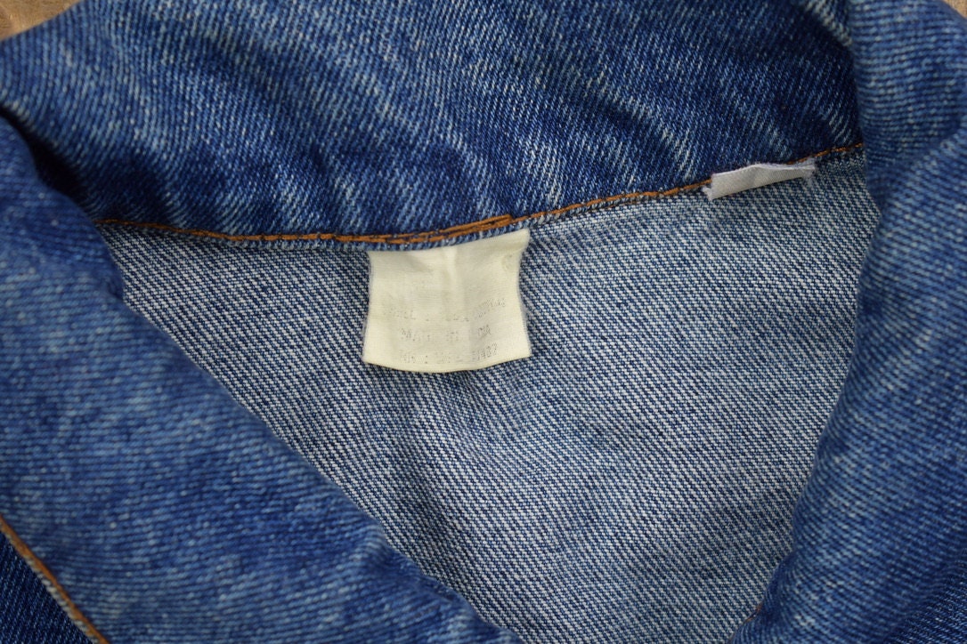 Vintage 1990s Pulp Fiction Embroidered Jean Jacket