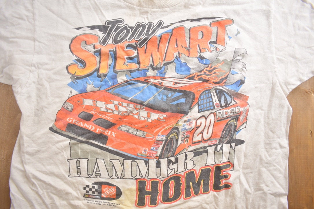 Vintage 1990s Tony Stewart NASCAR Racing T-Shirt