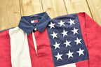 Vintage 1990s Tommy Hilfiger American Flag Rugby Shirt Classic