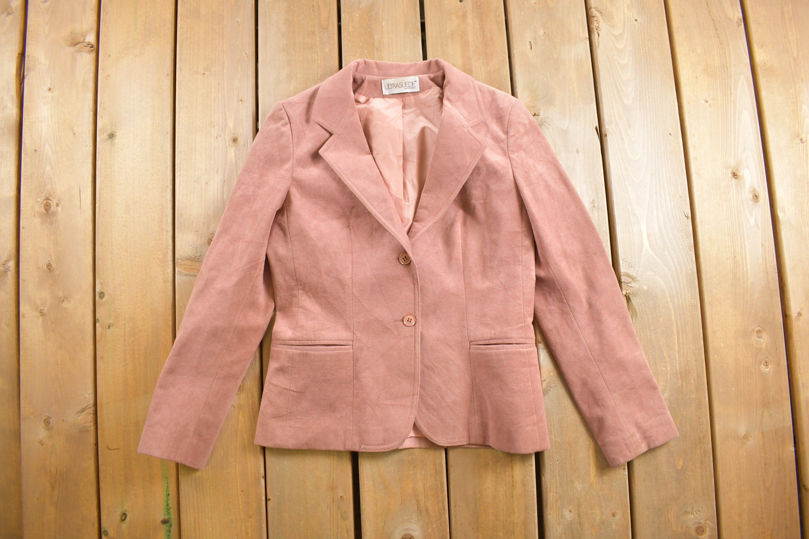 Vintage 1970s Womens Count Romi Suede Blazer Jacket