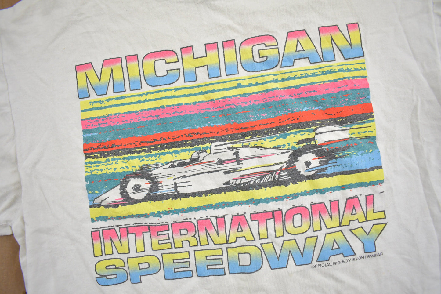 Vintage 1980s Michigan International Speedway T-Shirt / Single Stitch / Racing Tee / 90s Streetwear / Sportswear Made In USA