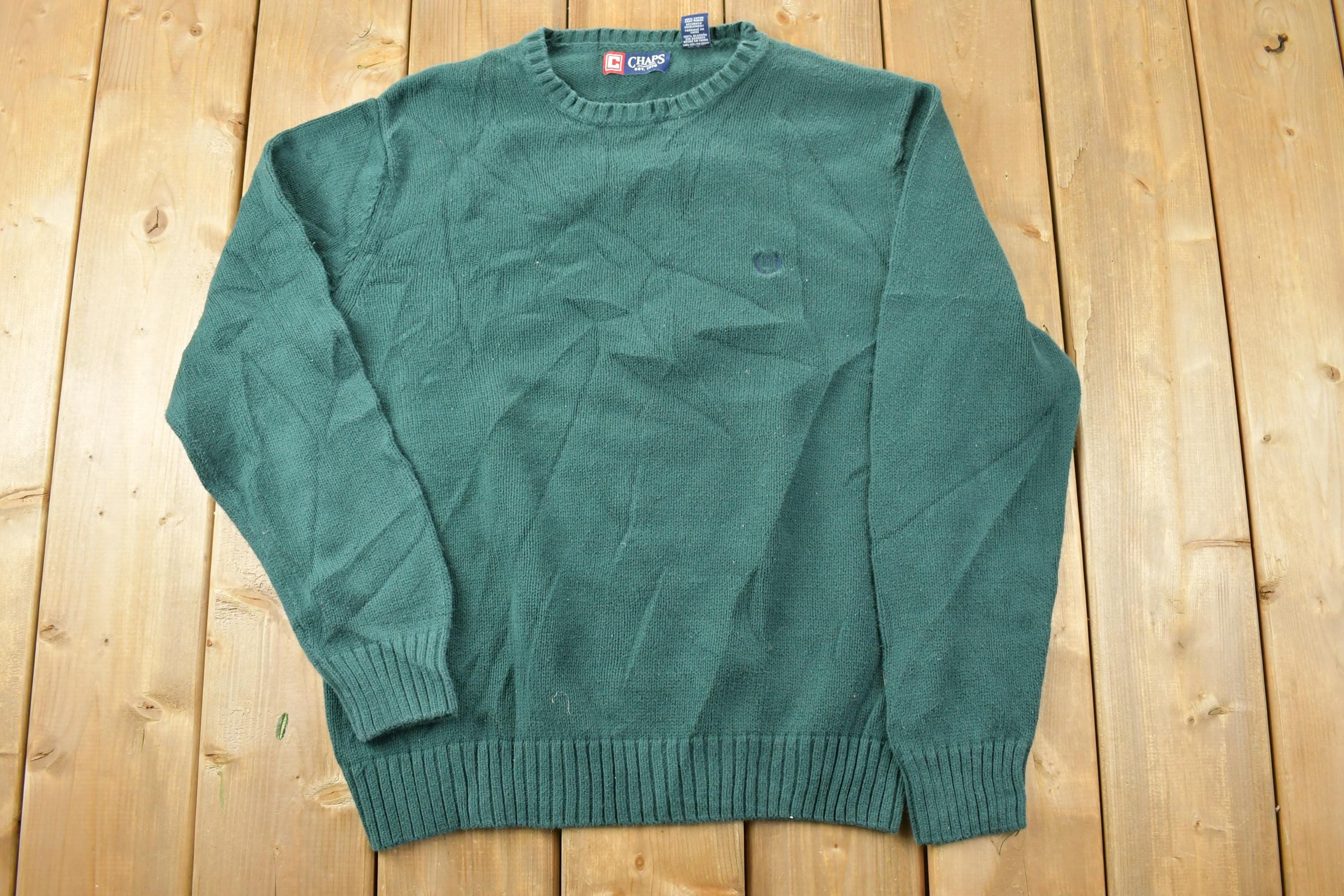 Vintage 1990s Chaps Knit Crewneck Sweater