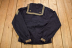 Vintage 1940s Navy Naval Wool Sweater