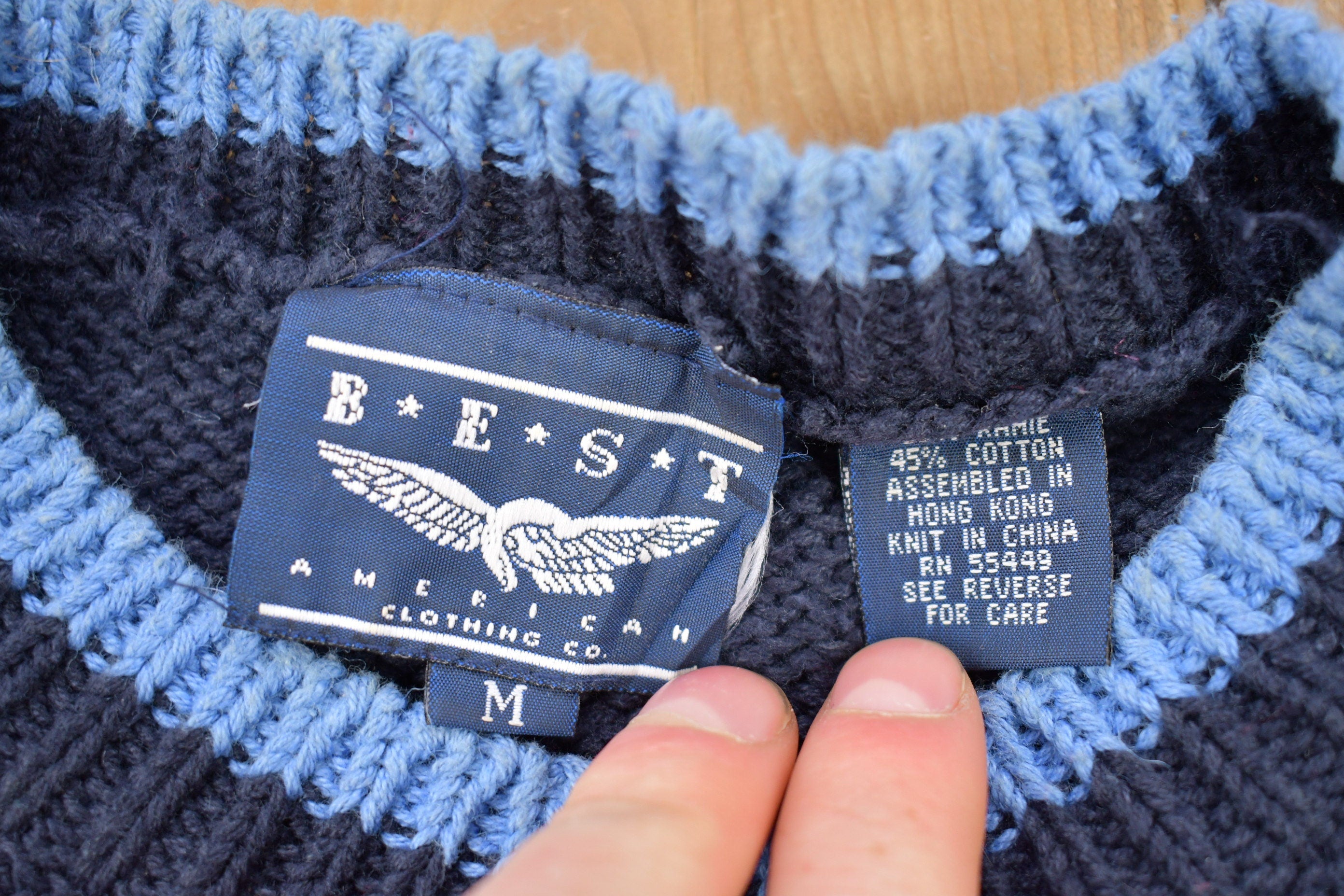 Vintage 1980s Sailing Theme Knit Crewneck Sweater