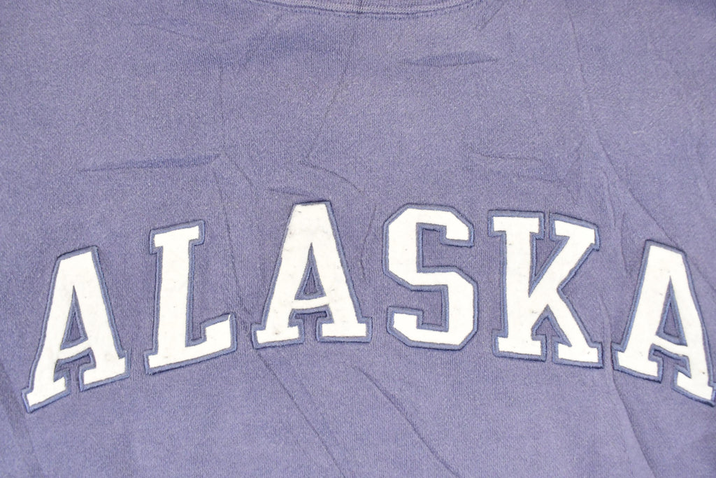 Vintage 1990s Fahrenheit Alaska Embroidered Crewneck Sweatshirt Mens L  90's Destination Sweater