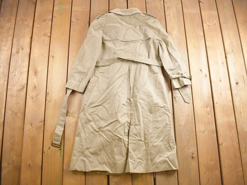 Vintage 1980s Full Length Trench Coat