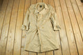 Vintage 1970s 1980s Double Breasted Trench Overcoat Men's Small