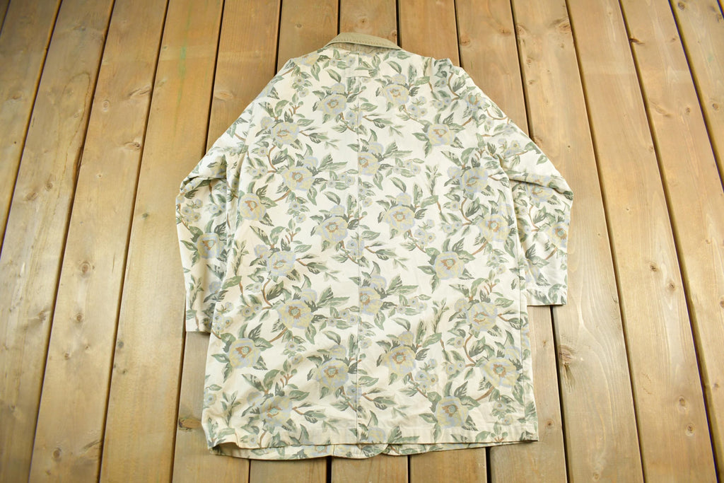Vintage 90s Eddie Bauer Floral Barn Chore Coat - Women's Medium