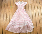 Vintage 1960s Sheer Lace Princess Dress