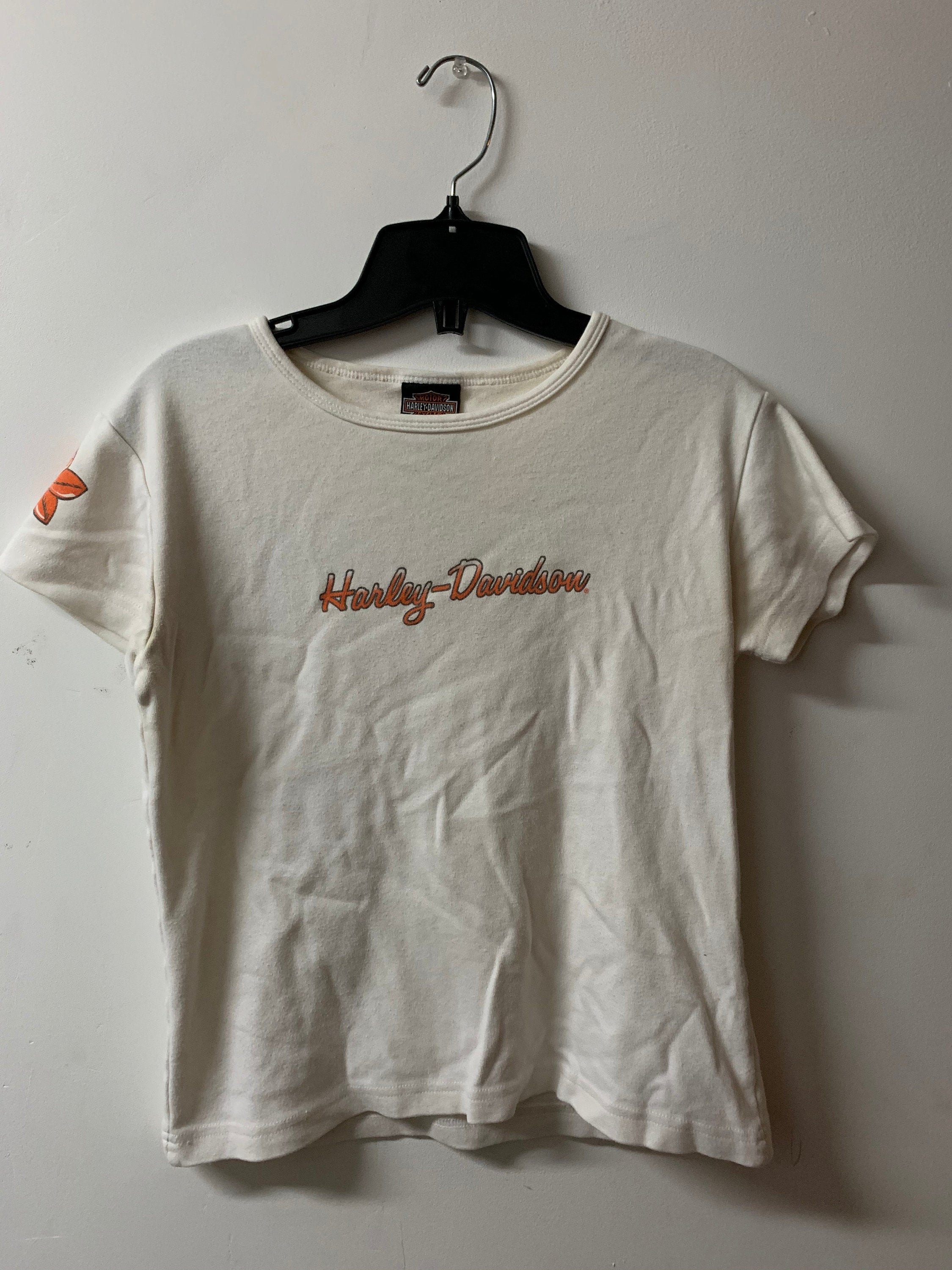 Vintage 1990s Harley Davidson Motorcycle Women's T Shirt