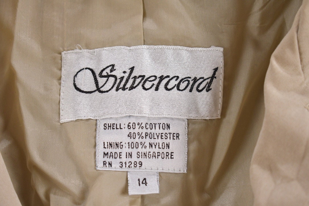Vintage 1980s Full Length Trench Coat