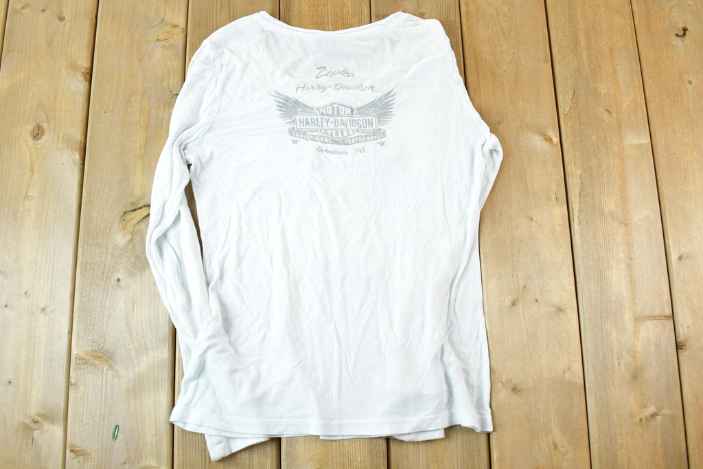 Vintage Y2K Harley Davidson Souvenir Long Sleeve T-Shirt Womens S