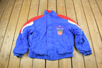 Vintage 1990s United States Karate Team Jacket  Embroidered  Made In USA  King Louie
