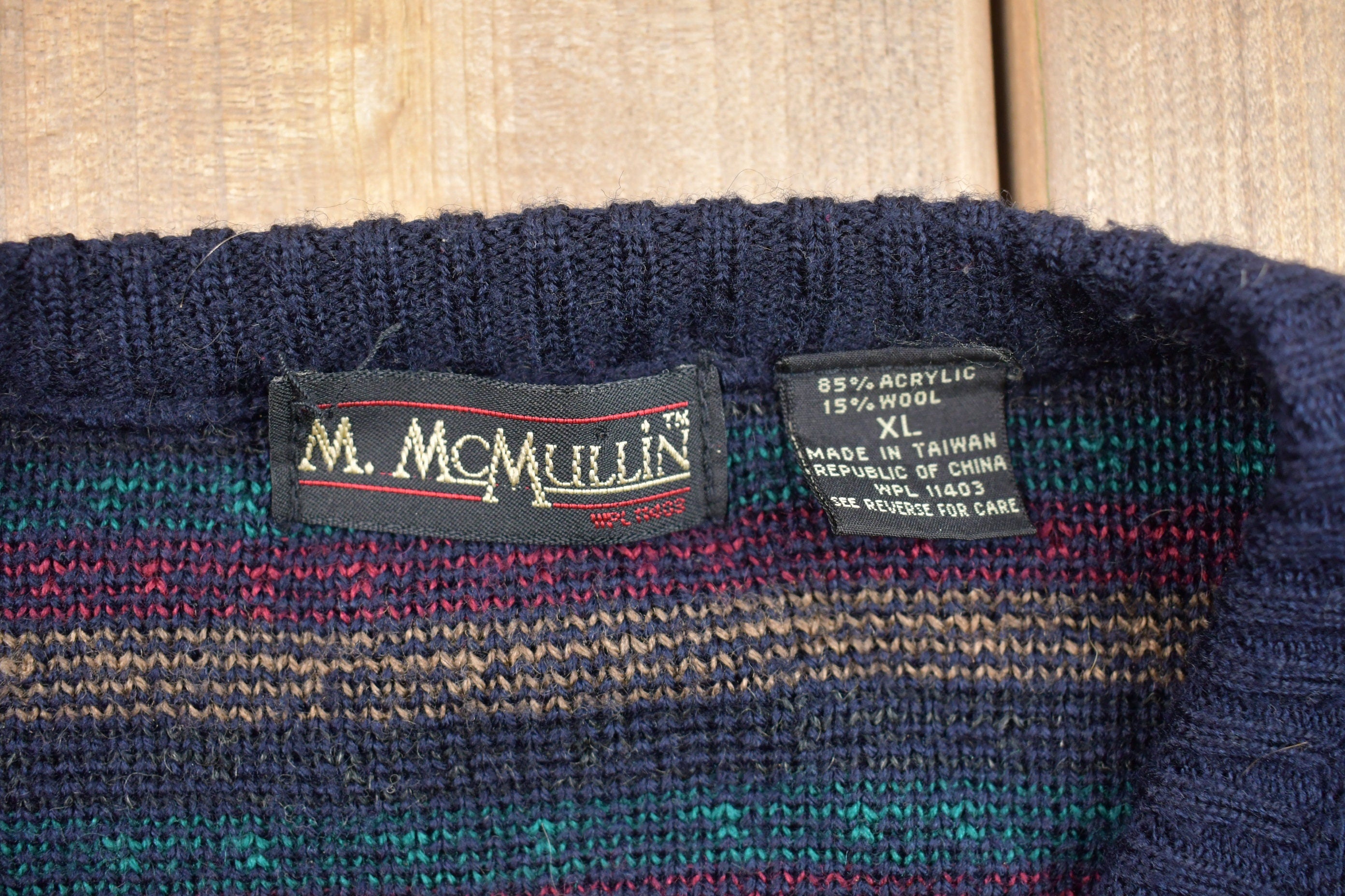 Vintage M. McMullin Knitted Sweater Vest