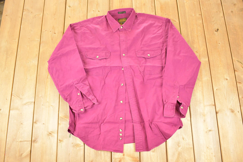 Vintage 1990s Eddie Bauer Rufton Hill Button Up Shirt Mens XL