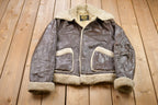 Vintage 1980s Phase III Leather Fur Lined Jacket