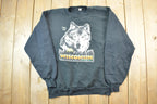 Vintage 1990s Wisconsin Northland Country Timber Wolf Crewneck