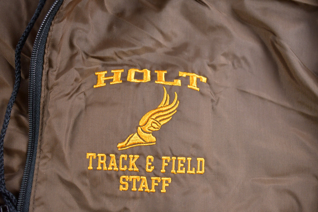 Vintage 1990s Holt Track & Field Staff Windbreaker Jacket
