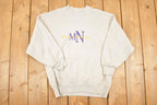 Vintage 1990s Minnesota Graphic Print Crewneck Sweatshirt Men's L