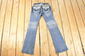 Vintage Deadstock Y2K Grace In LA Bedazzled Bootcut Low Rise Jeans Women's Size 27 x 32