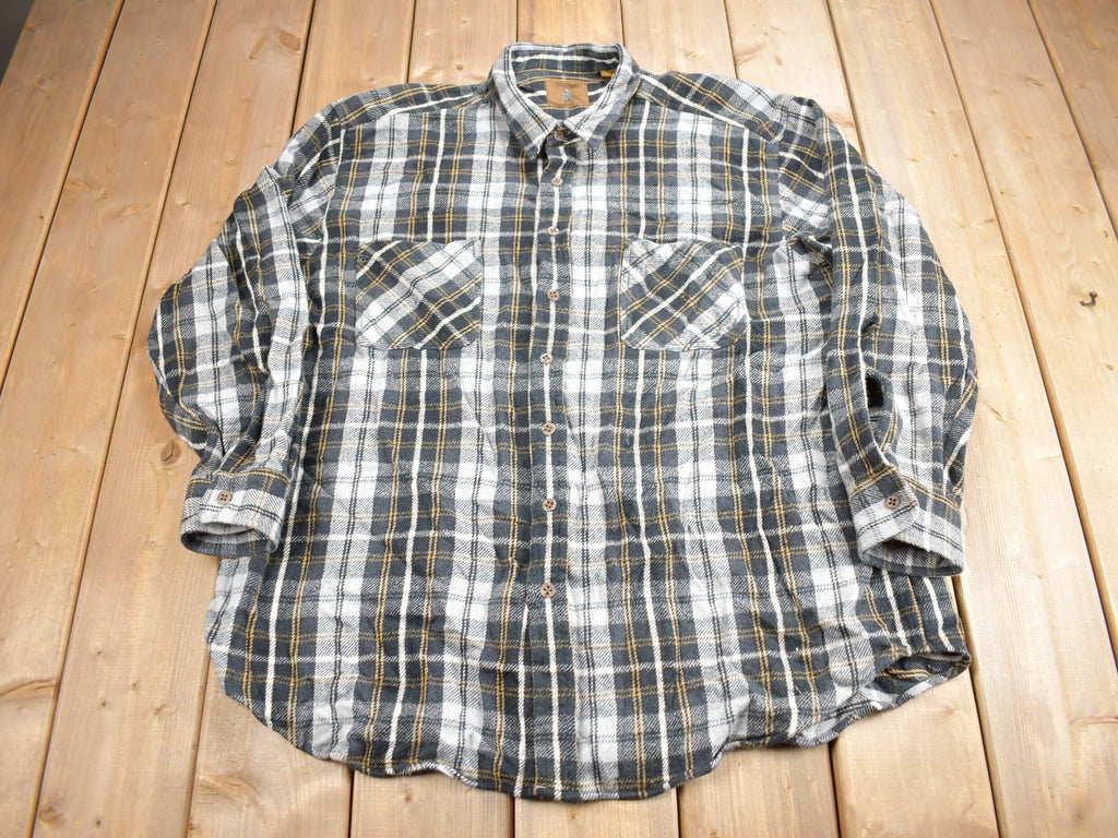 Vintage 1990s St Johns Bay Plaid Flannel Shirt