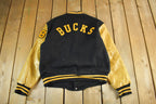 Vintage 1977 C.B. West Football Leather Varsity Jacket Men's Medium
