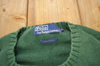 Vintage 1990s Green Polo Ralph Lauren Knitted Sweater