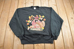 Vintage 1990s Cute Chipmunk Farmhouse Crewneck Sweater