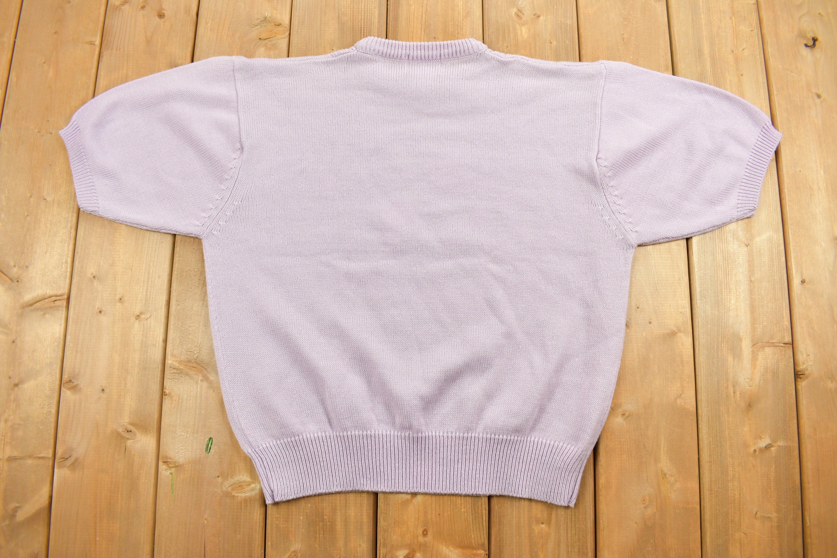 Vintage 1990s Sears Tradition Knitted Short Sleeve Crewneck Sweater