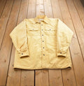 Vintage 1980s Garden Mountain Thermal Blank Button Up Jacket Made In USA