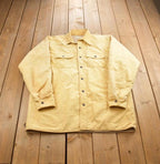 Vintage 1980s Garden Mountain Thermal Blank Button Up Jacket Made In USA