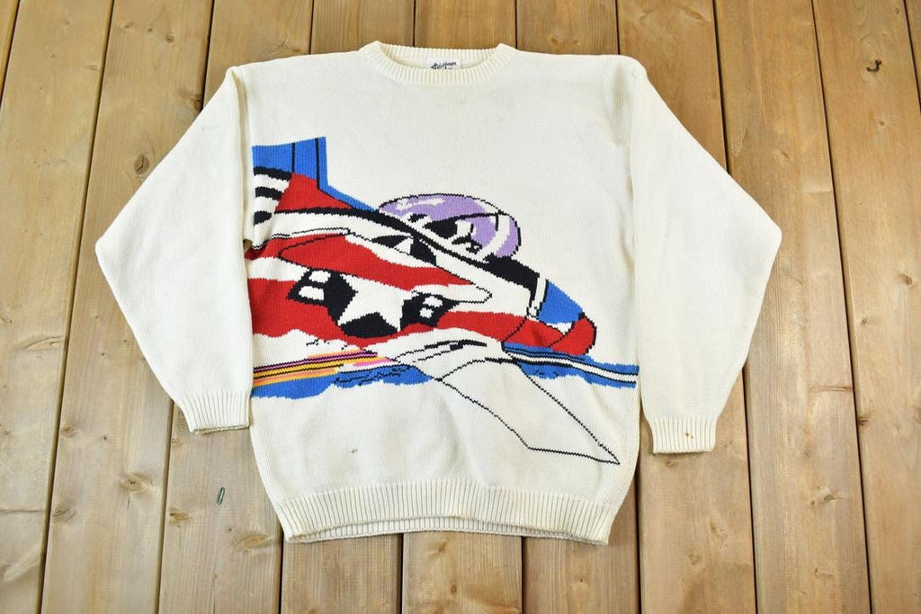 Vintage 1990s Ants House Italy Knit Crewneck Sweater