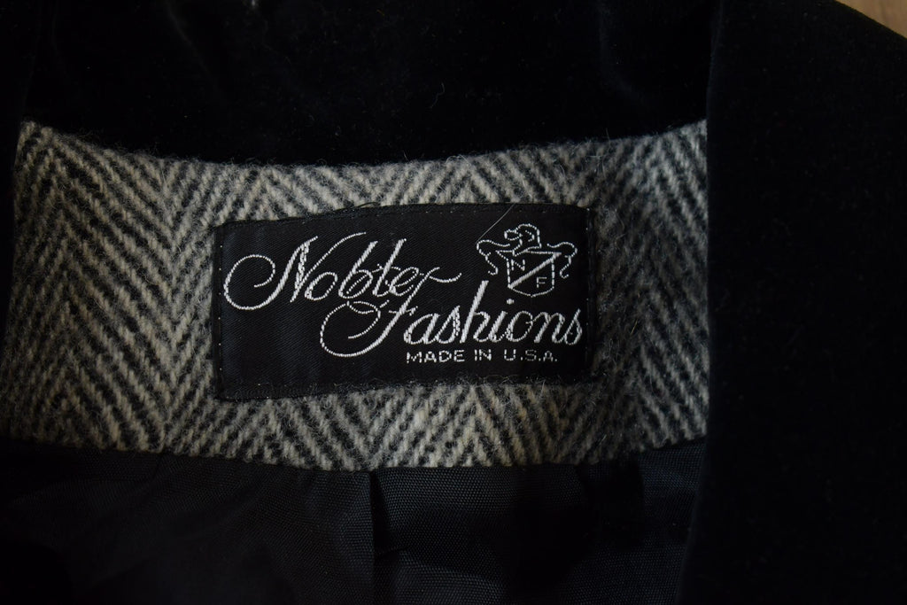 Vintage 1970s 100% Noble Fashions Wool Trench Coat Made In USA