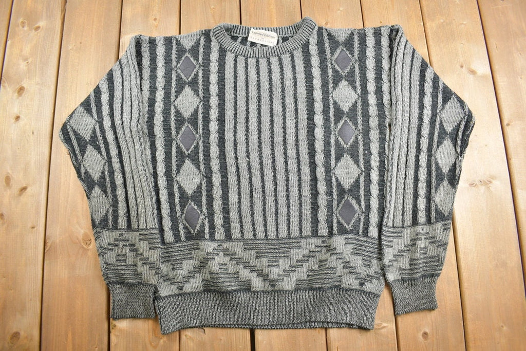 Vintage 1990s Limited Editions by Expressions Knit Crewneck Sweate