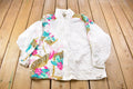 Vintage 1980s Athletic Works Abstract Windbreaker Jacket
