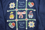 Vintage 1990s Friends Quilted Crewneck Sweater