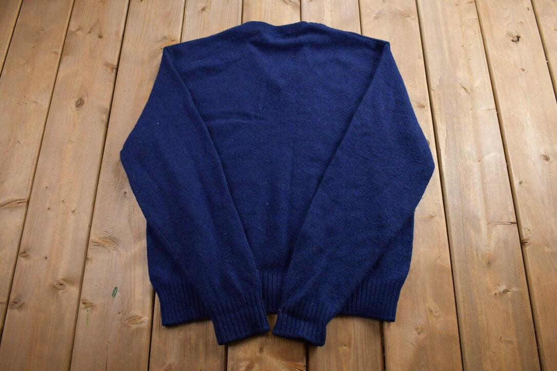 Vintage 1990s Knitted V-Neck Sweater