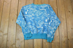 Vintage 1990s Generra Abstract Print Crewneck Sweatshirt