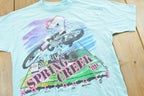 Vintage 1989 Spring Creek Nationals Motocross Racing T-Shirt Mens S