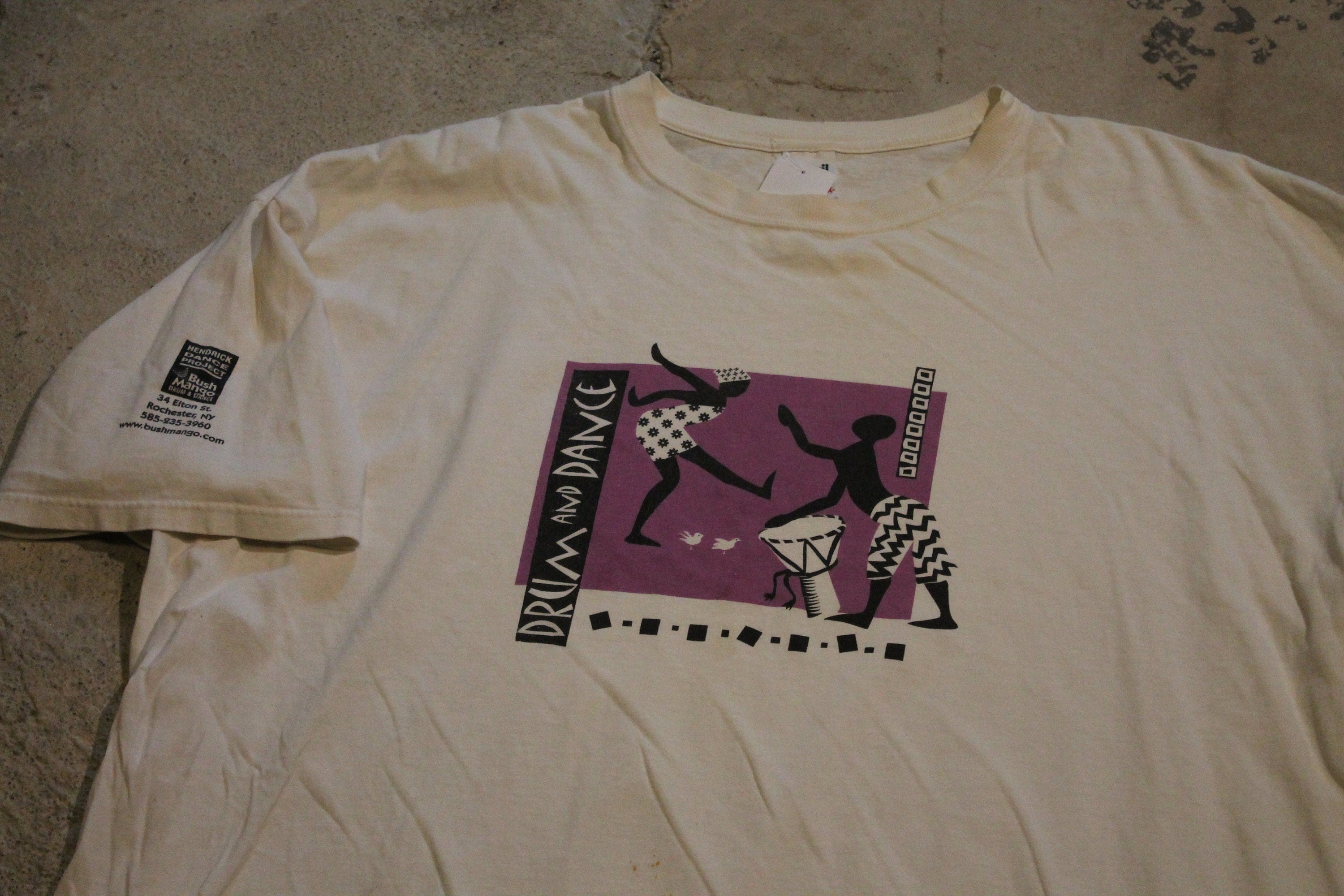 Vintage 1990s Drum And Dance Graphic T Shirt Music Promo Graphic
