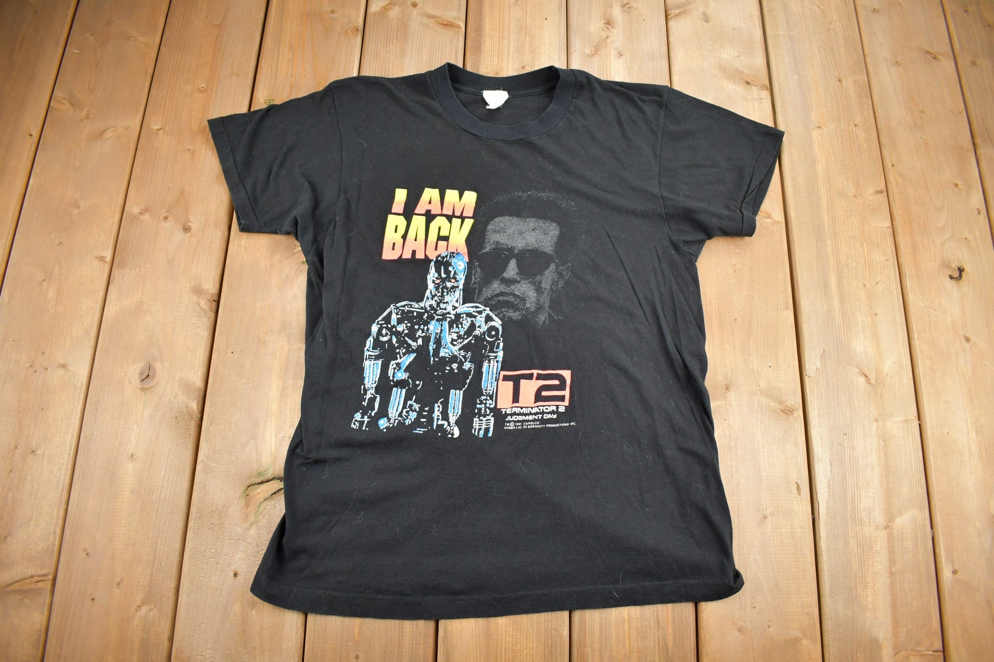 Vintage 1991 Terminator 2 Judgement Day Movie Promo T-Shirt