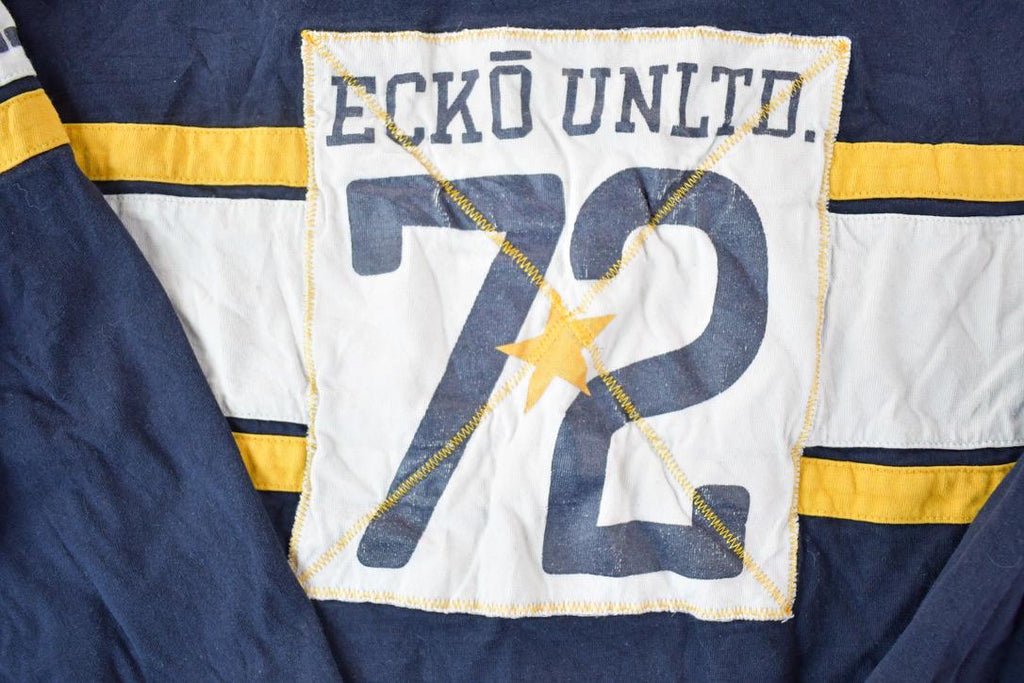 Vintage 1990s ECKO Unltd Heavy Rugby Style Crewneck Sweatshirt  90s Crewneck  Made In USA  Streetwear  Embroidered 72 Marc Ecko