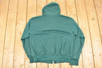 Vintage 1980s Thermal Zip Up Hoodie Sweatshirt Men's L
