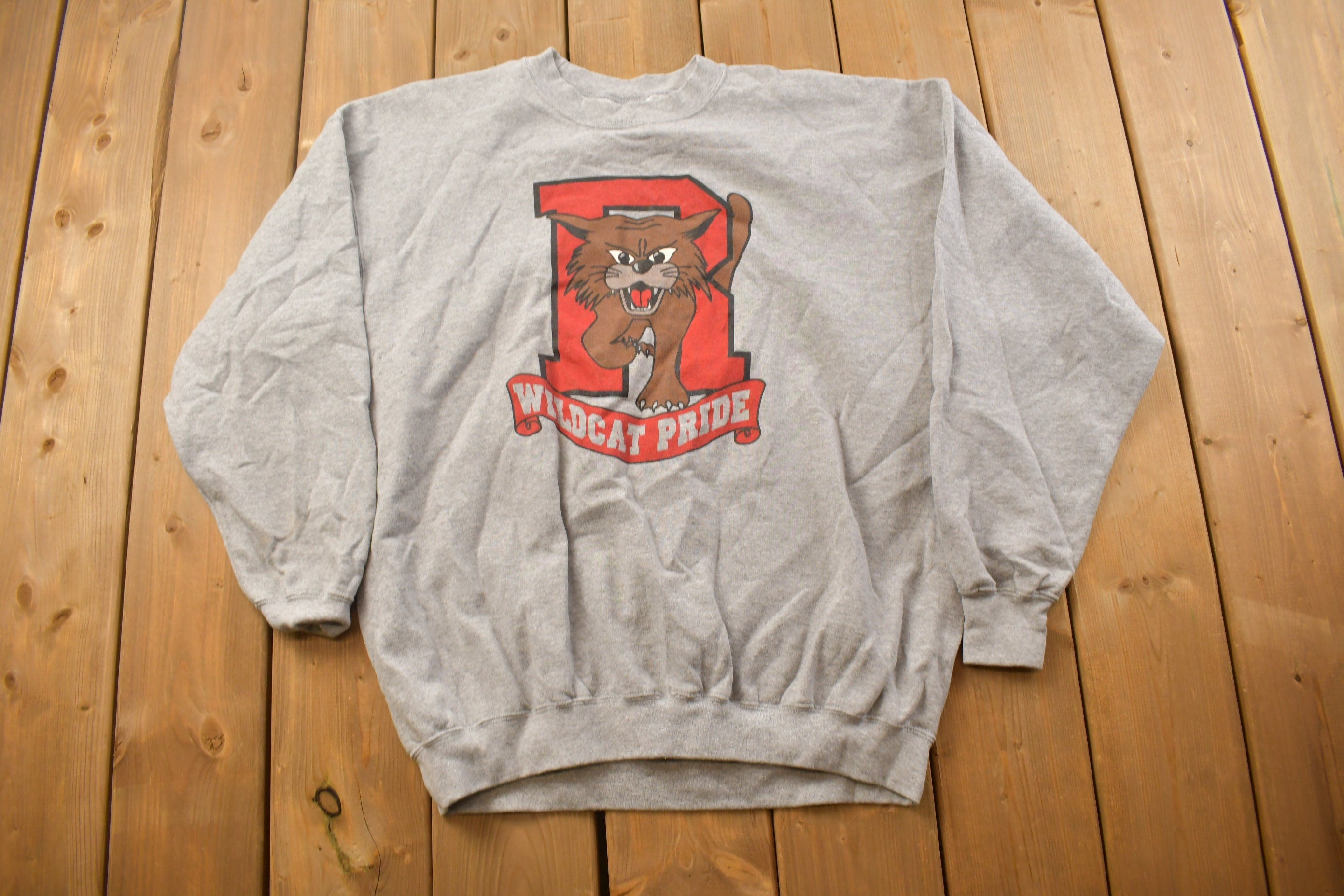 Vintage 1990s Wildcat Pride Collegiate Crewneck