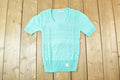 Vintage 1970s Scotch English Chunky Cable Knit T-Shirt Womens S