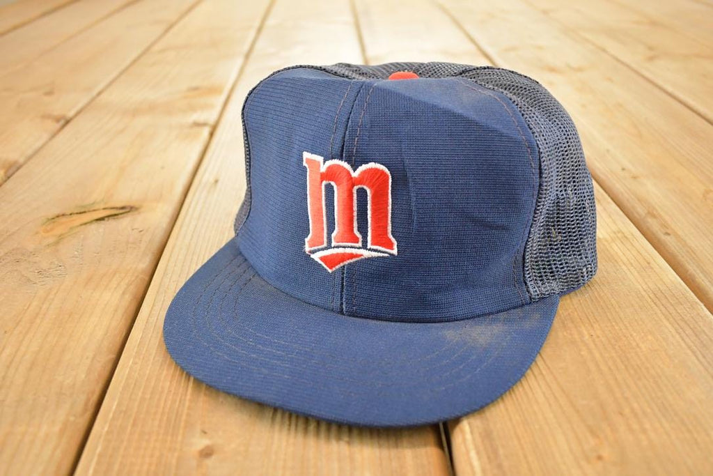 Vintage 1990s Minnesota Twins 34 Youth Snapback Hat / 90's Embroidered Cap