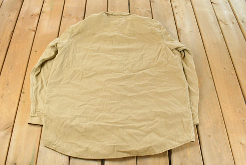 Vintage 1990s L.L. Bean Plaid Lined Button Up Shirt Men's XL Tall
