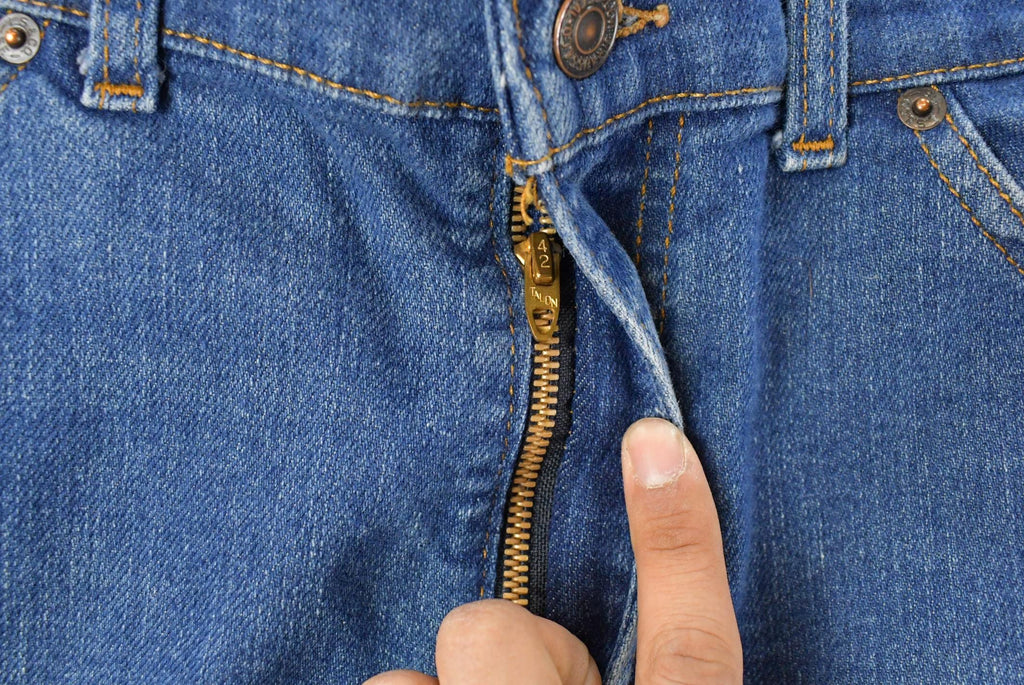 Vintage 1970s Levi's Orange Tab Bell Bottom Flare Denim Jeans Men's 35 x 31